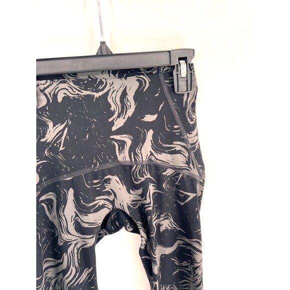 Gymshark Womens Booty Scrunch Watercolor Black Leggings Size XS Compression - Picture 2 of 5